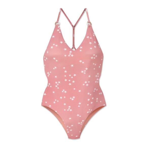 WET Swimswear Aria Starlets One Piece Swimsuit Rose Stars Women's Size XS NWT - Picture 1 of 5